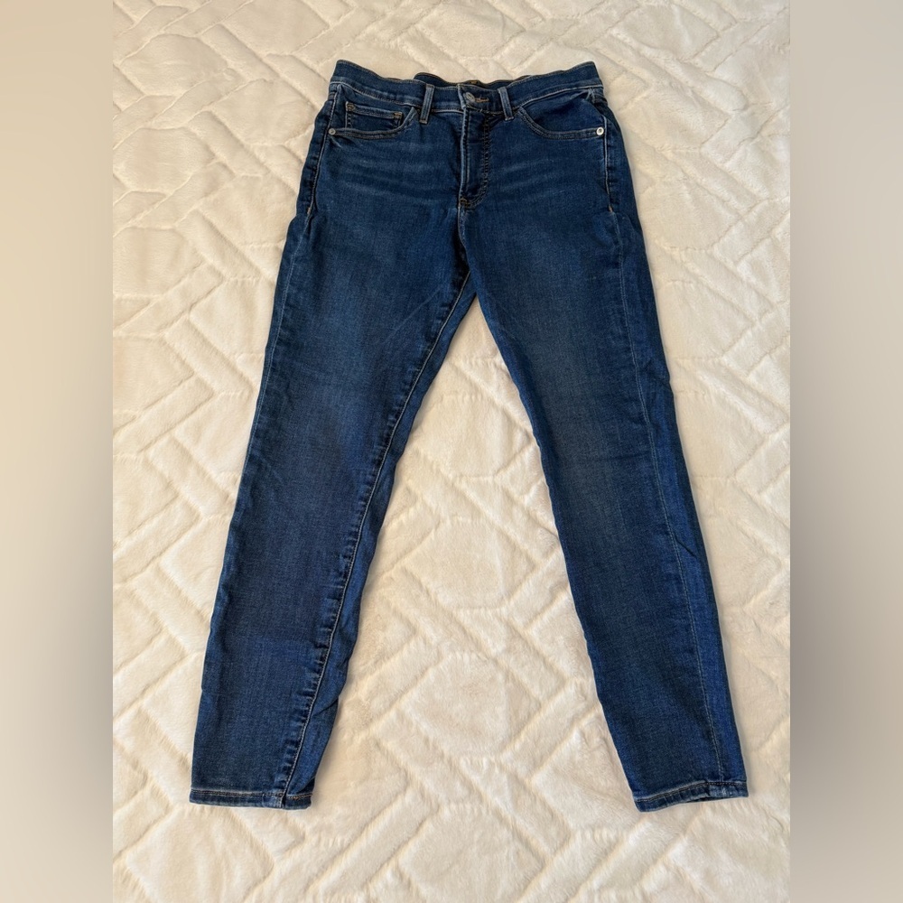Express Women's Dark Blue Skinny Jeans - Picture 9 of 11